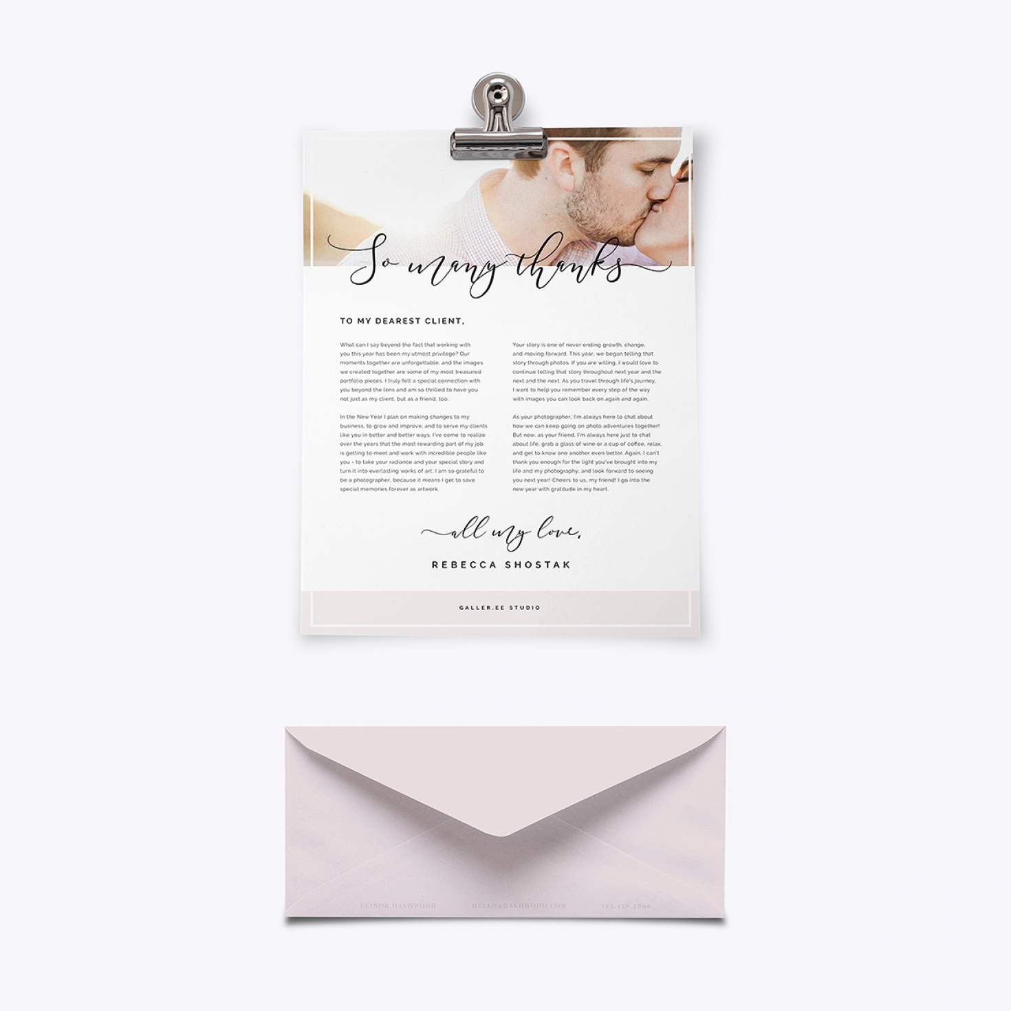 calligraphy client contract template
