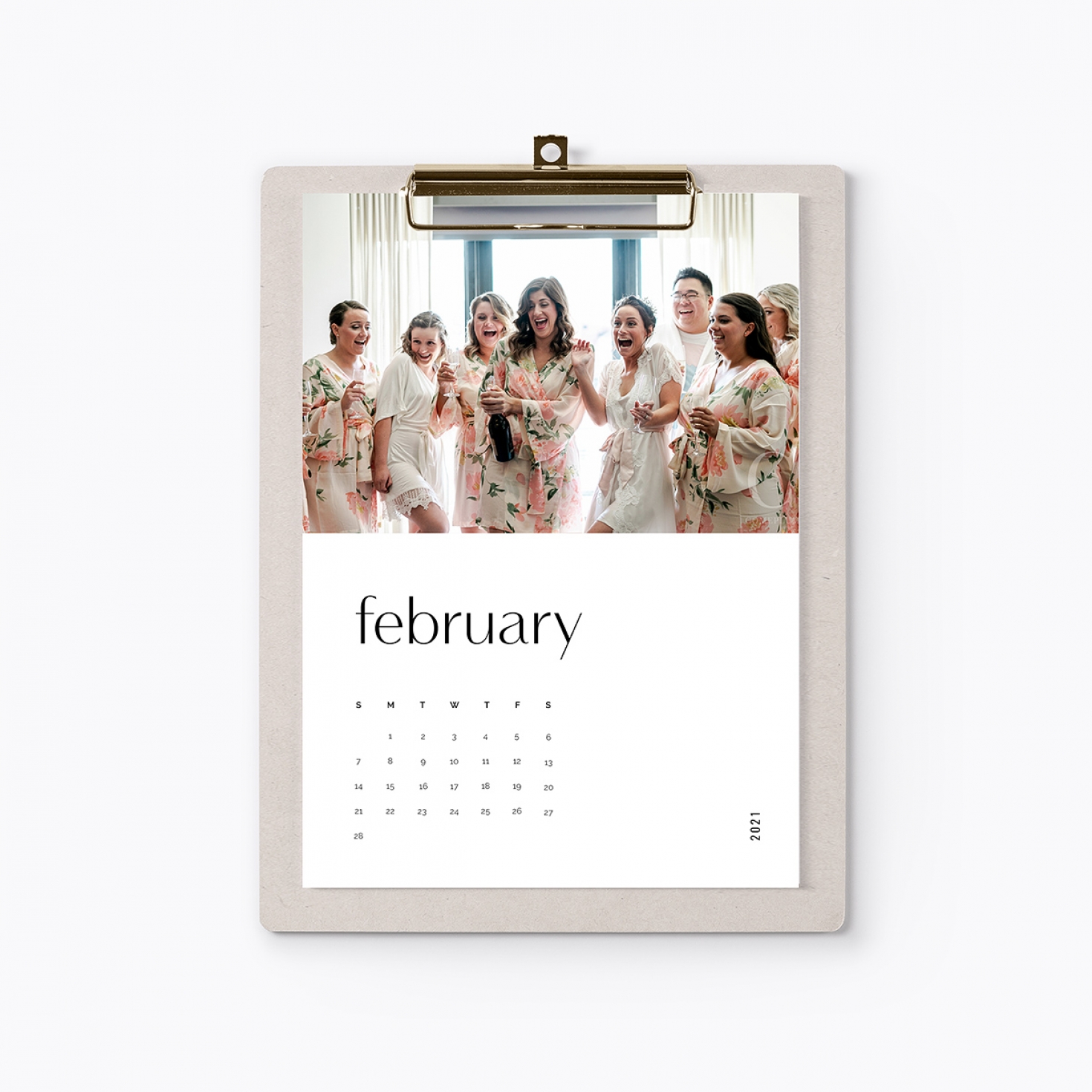 Modern Serif Desk Calendar | Shopgalleree.com - Photography Marketing